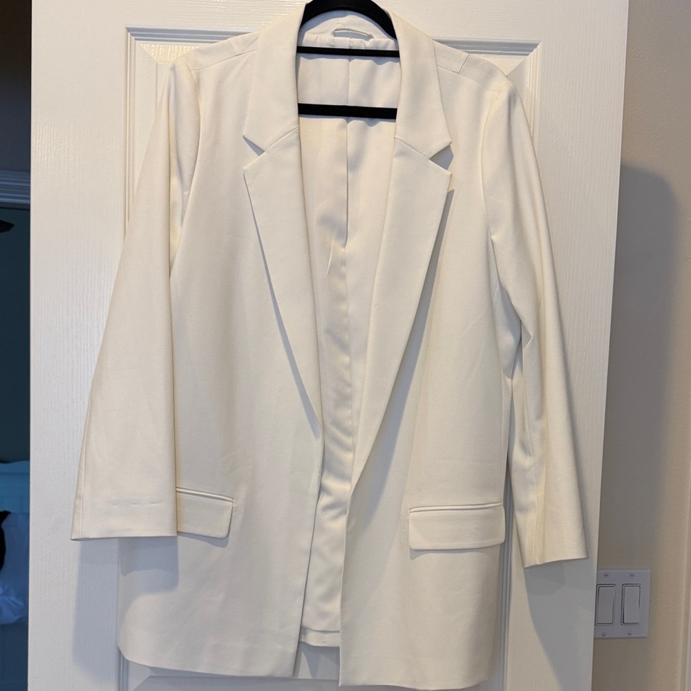 All Saints Classic White Women's Blazer